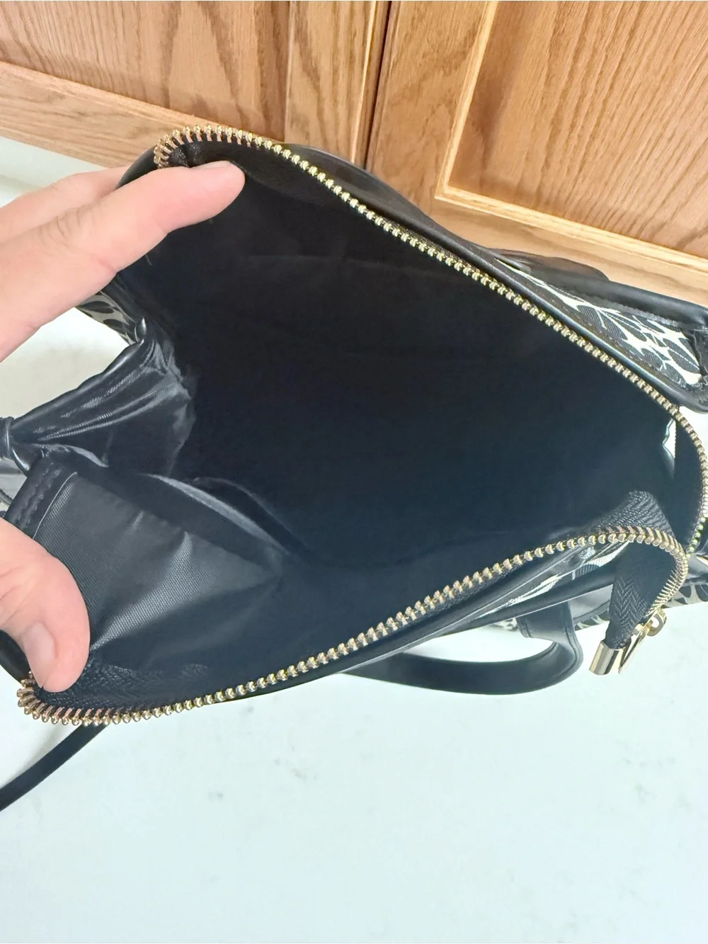Kate Spade x Disney Black & Pink Patterned Tote